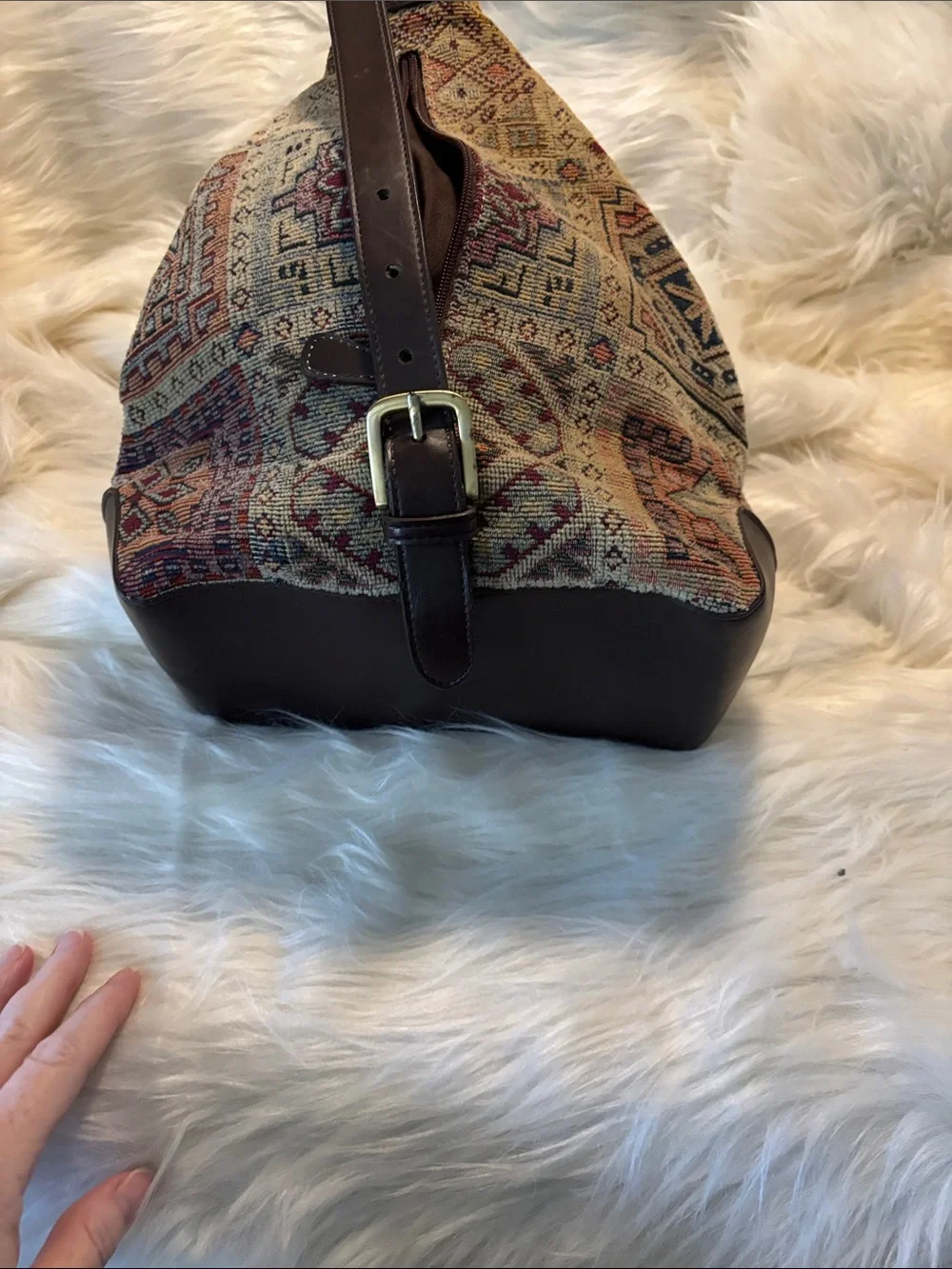 Relic Tapestry-Style sling bag